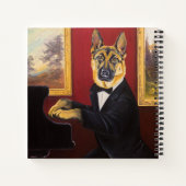 German Shepherd | Piano Waltz Notitieboek (Achterkant)