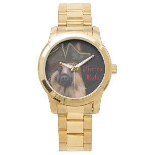 GERMAN SHEPHERD PIRATE HORLOGE