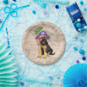 German Shepherd Pirate Papieren Bordje (Feest)