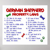 GERMAN SHEPHERD PL2 POSTER (Voorkant)