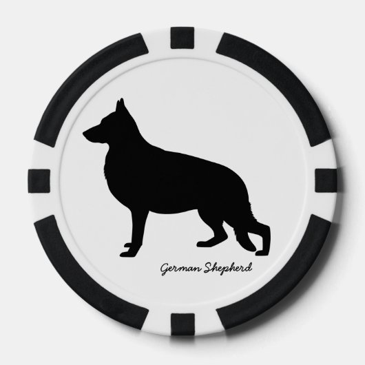 German Shepherd Pokerchips (Voorkant)