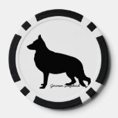 German Shepherd Pokerchips (Achterkant)