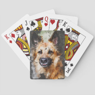German Shepherd Pokerkaarten