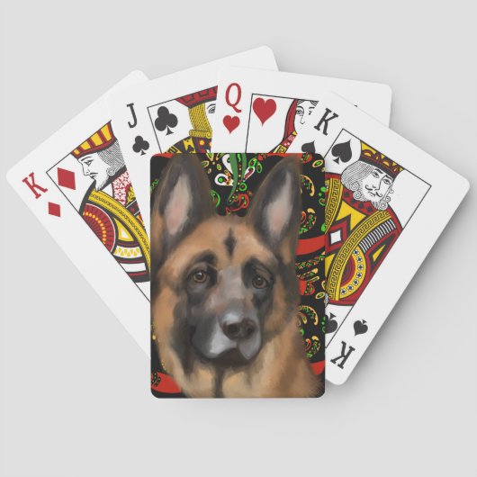 GERMAN SHEPHERD POKERKAARTEN (Achterkant)