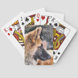 GERMAN SHEPHERD POKERKAARTEN