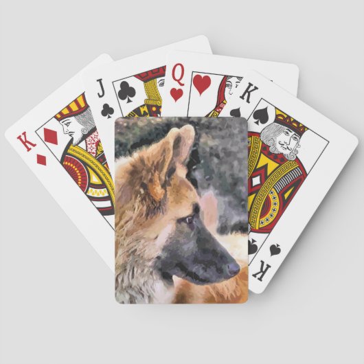 GERMAN SHEPHERD POKERKAARTEN (Achterkant)