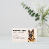 German Shepherd Portrait Visitekaartje (Staand voorkant)