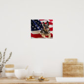 German Shepherd Print (Keuken)