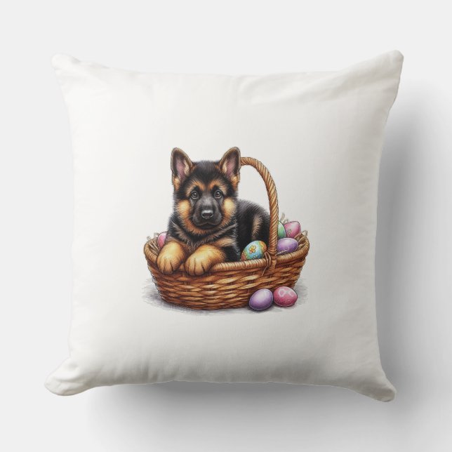 German Shepherd Pup Kussen (Voorkant)