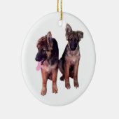 German Shepherd puppies Custom Ornament (Rechts)
