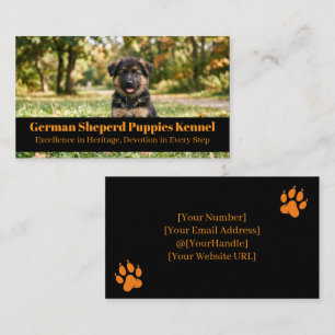 German Shepherd Puppies Fokkerij Visitekaartje
