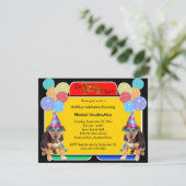 German Shepherd Puppy Birthday Barker Kaart (Staand voorkant)