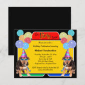 German Shepherd Puppy Birthday Barker Kaart (Voorkant / Achterkant)