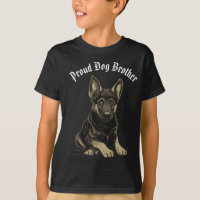 German Shepherd Puppy Dog Brother Editable