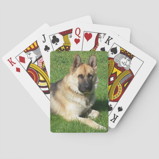 German Shepherd Puppy Dog Pokerkaarten (Achterkant)