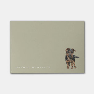 German Shepherd Puppy Drawing Post-it® Notes