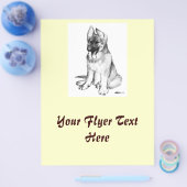 German Shepherd Puppy Flyer (Enkel)