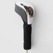 German Shepherd Puppy Golfheadcover (Schuin)