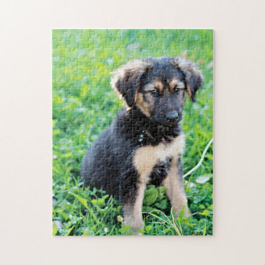 German Shepherd Puppy Legpuzzel (Verticaal)