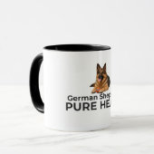 German Shepherd Pure Heart Mug – Loyal Dog Gift (Devant gauche)
