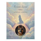 German Shepherd Rainbow Bridge Poster (Devant)