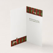 German Shepherd Red Green Holiday Pset Kaart (Binnen)