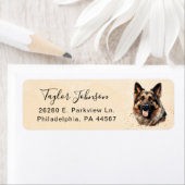 German Shepherd Return Address Label (Insitu)