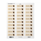 German Shepherd Return Address Label (Full Sheet)