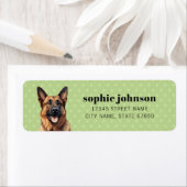 German Shepherd Return Address Label (Insitu)