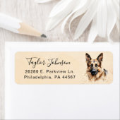 German Shepherd Return Address Label (Insitu)