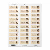 German Shepherd Return Address Label (Full Sheet)
