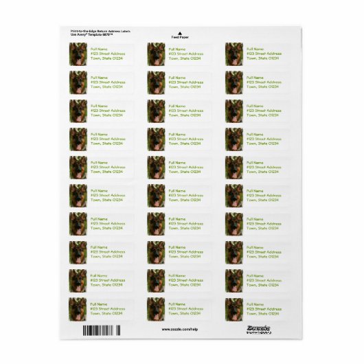 German Shepherd Return Address Label (Full Sheet)
