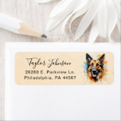 German Shepherd Return Address Label (Insitu)