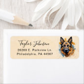 German Shepherd Return Address Label (Insitu)