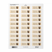 German Shepherd Return Address Label (Full Sheet)