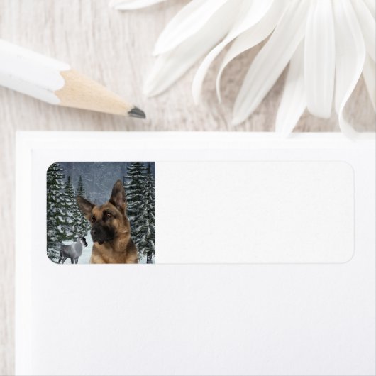 German Shepherd Return Address Labels (Insitu)