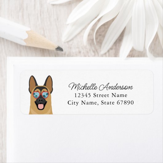German Shepherd Return Address Labels (Insitu)