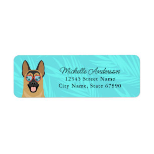 German Shepherd Return Address Labels