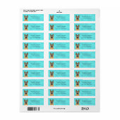 German Shepherd Return Address Labels (Full Sheet)