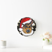 GERMAN SHEPHERD RONDE KLOK (Huis)