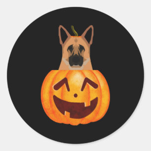 German Shepherd Ronde Sticker
