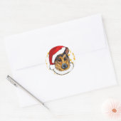 GERMAN SHEPHERD RONDE STICKER (Envelop)