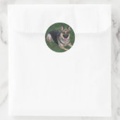 German Shepherd Ronde Sticker (Tas)