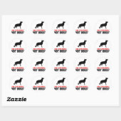 German Shepherd Ronde Sticker (Vel)