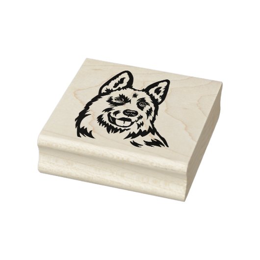 German Shepherd Rubberstempel (Stempel)