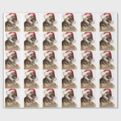 German Shepherd Santa Cadeaupapier (Vlak)