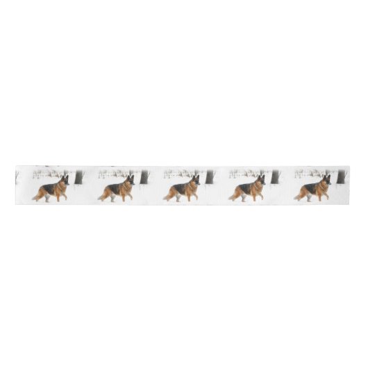 German Shepherd Satin Ribbon Lint (Voorkant)