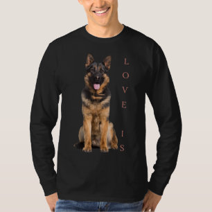 German Shepherd Shepard Dog mam Dad Love Pet Puppy T-shirt