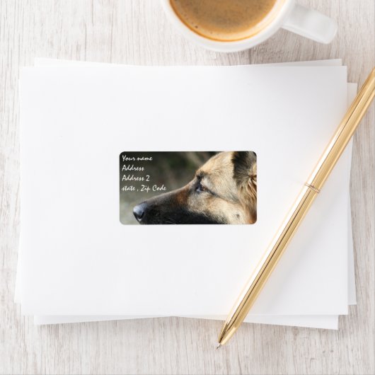 German Shepherd Shipping Labels (Insitu)