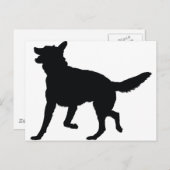 German Shepherd Silhouette Briefkaart (Voorkant / Achterkant)